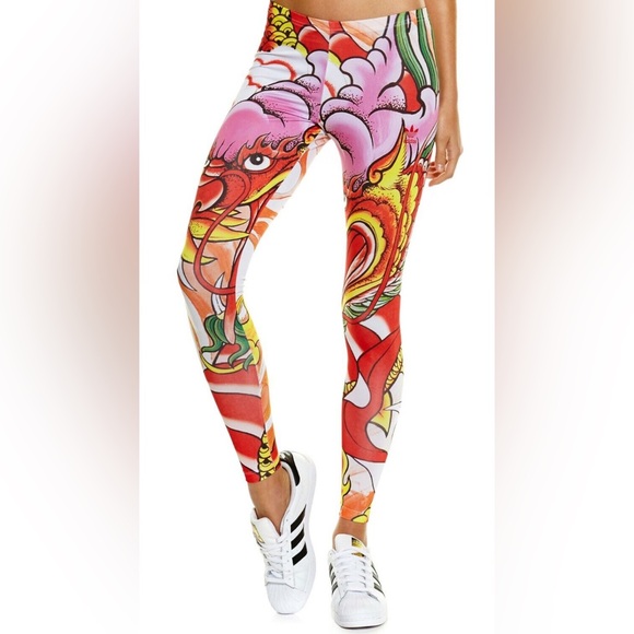 Adidas X Rita Ora EUC Dragon Leggings Size Small - Picture 1 of 3